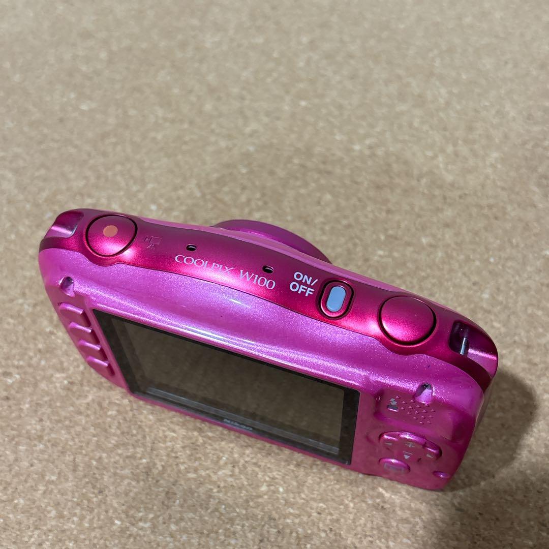 【美品】Nikon ニコン　COOLPIX W100 防水　ピンク