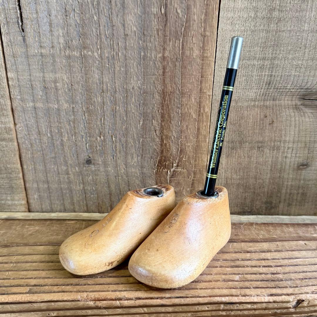 SHOE MOLD★シューモールド木製靴型9.5cmアンティークUSAビンテージ