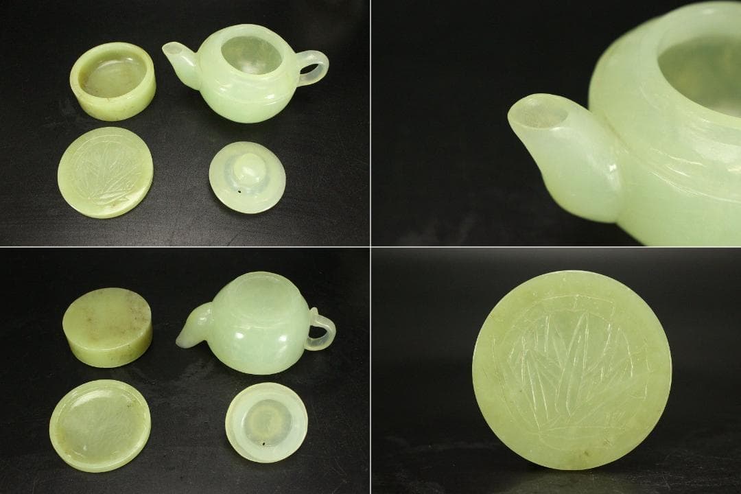 中国美術 七宝 玉石 小物6点まとめて(ZE739)