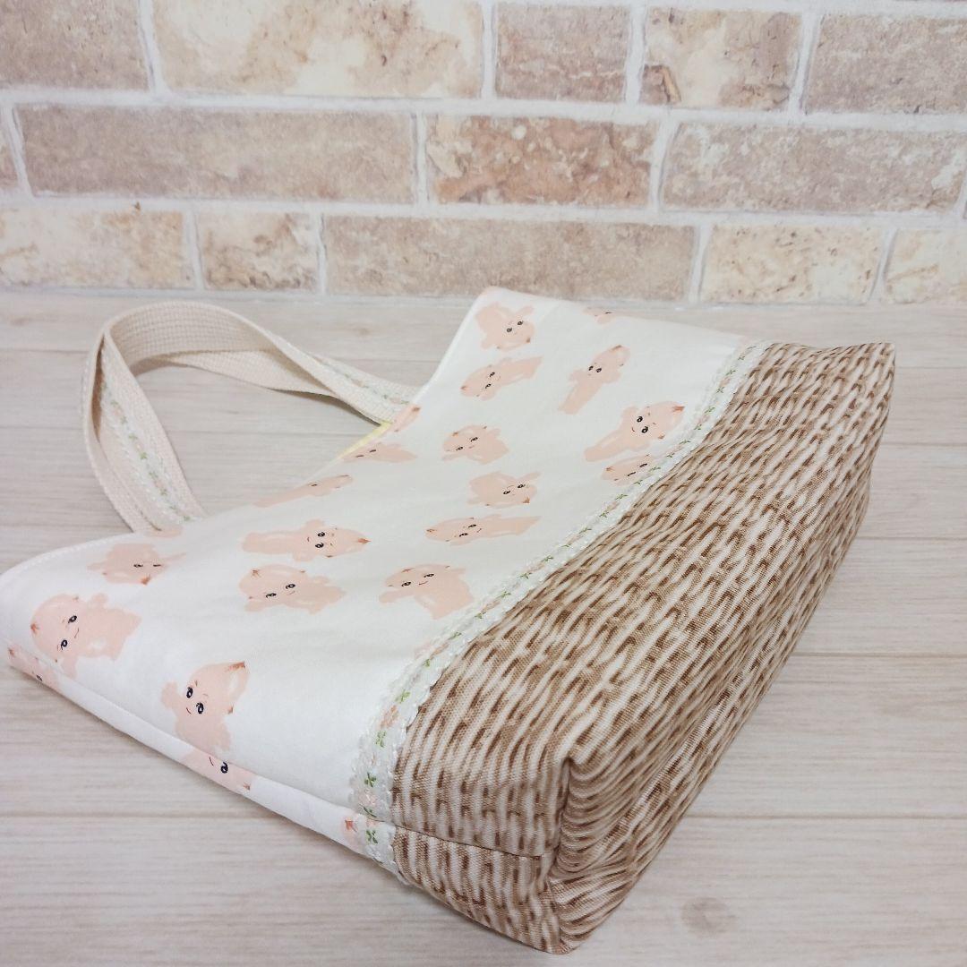 ハンドメイド•トートバッグ•マルチケース•お薬手帳カバー•キューピーちゃん