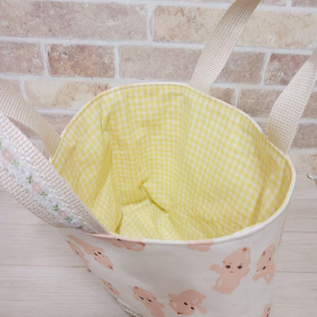 ハンドメイド•トートバッグ•マルチケース•お薬手帳カバー•キューピーちゃん