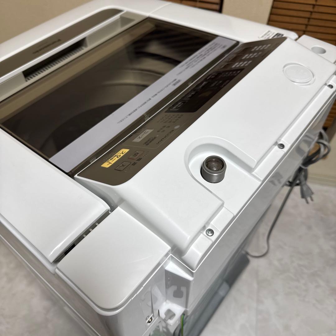 送料込 Panasonic 全自動洗濯機 大容量9kg 即効泡洗浄 エコナビ搭載
