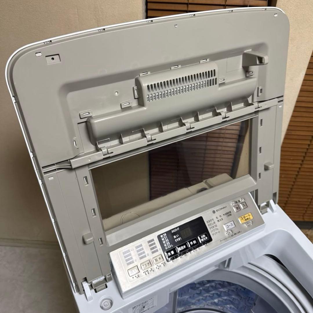 送料込 Panasonic 全自動洗濯機 大容量9kg 即効泡洗浄 エコナビ搭載