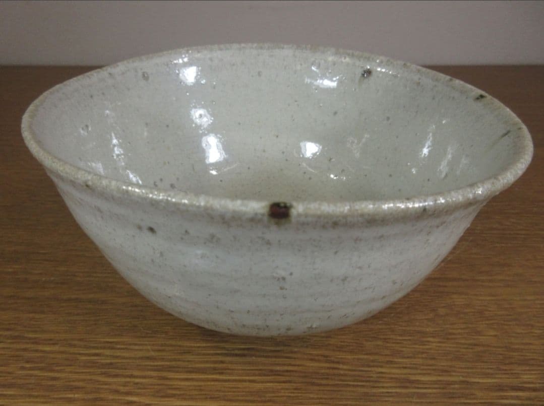 真作保証 西岡小十 自作 斑唐津茶碗 小十窯 コレクター放出品 佐賀県 唐津市