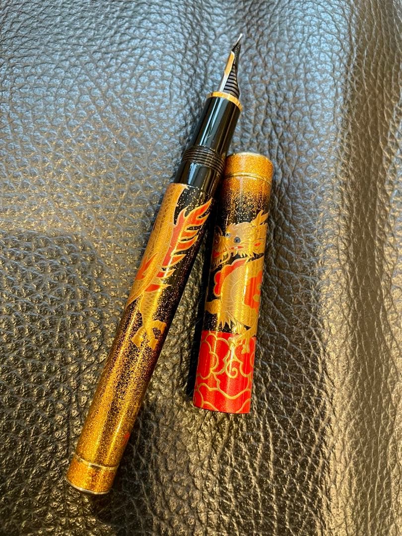 【希少】伊東屋 ROMEO 万年筆 蒔絵 龍 限定モデル　限定数　金