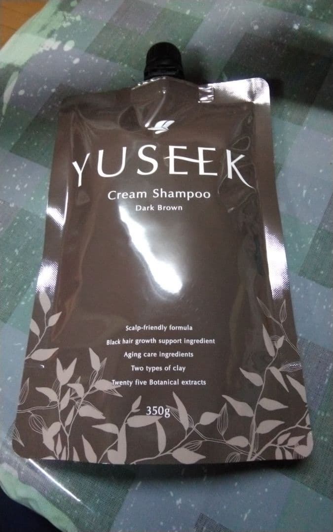 YUSEEK クリームシャンプー ダークブラウン 350g 3個セット