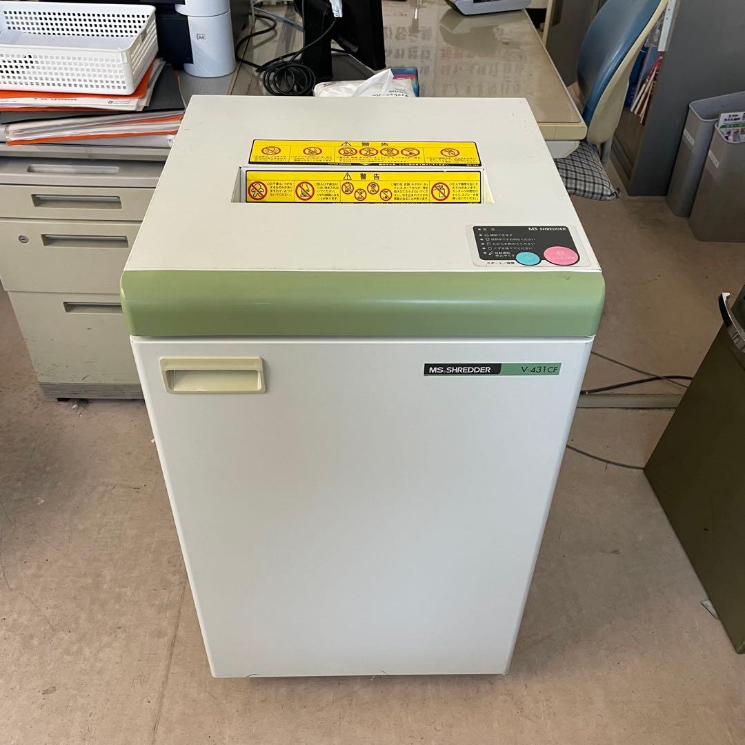 動作品 明光商会 MSシュレッダー V-431CF A3対応 業務用 81kg