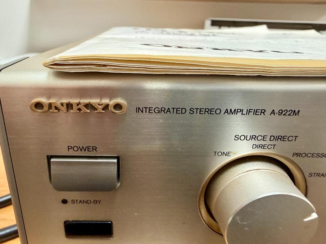 【動作確認済（※1）】往年の名器 ONKYO プリメインアンプ A-922M