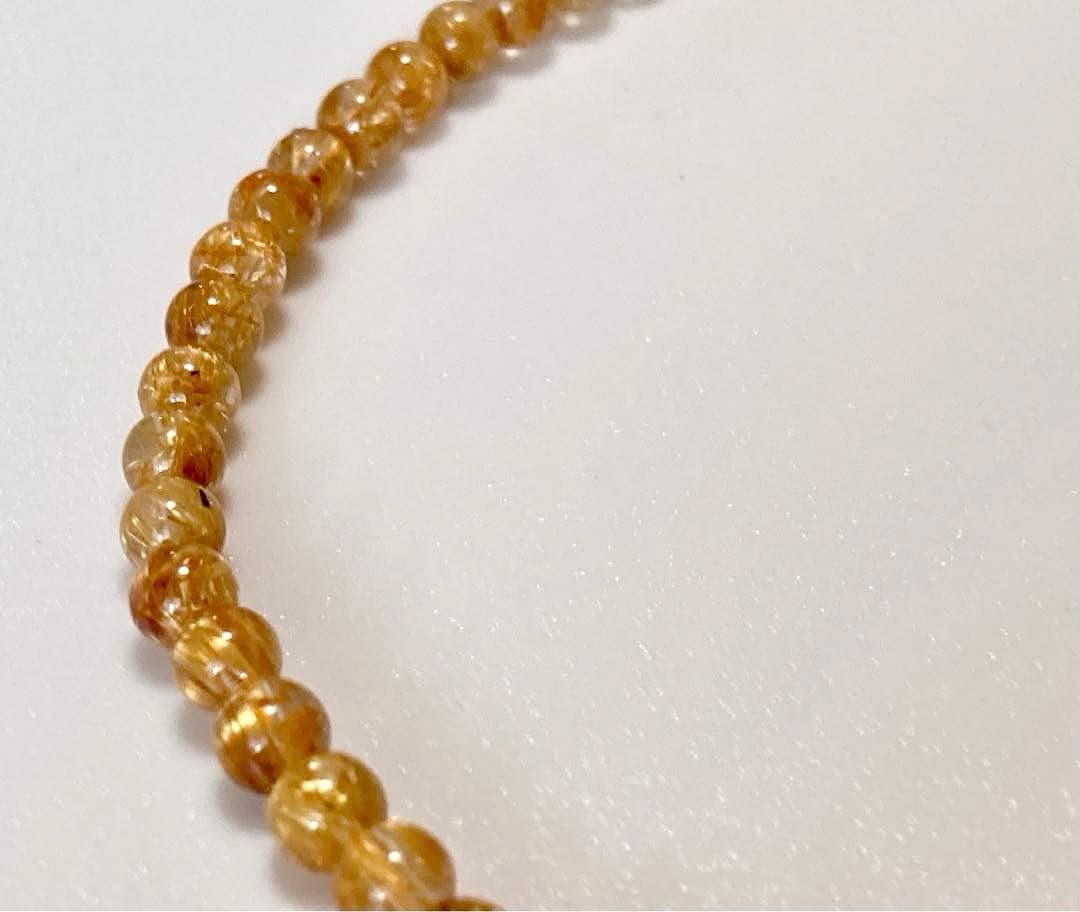 究極品質　超希少幻の逸品　天然石の王者　タイチンルチルキャッツアイの多重編み