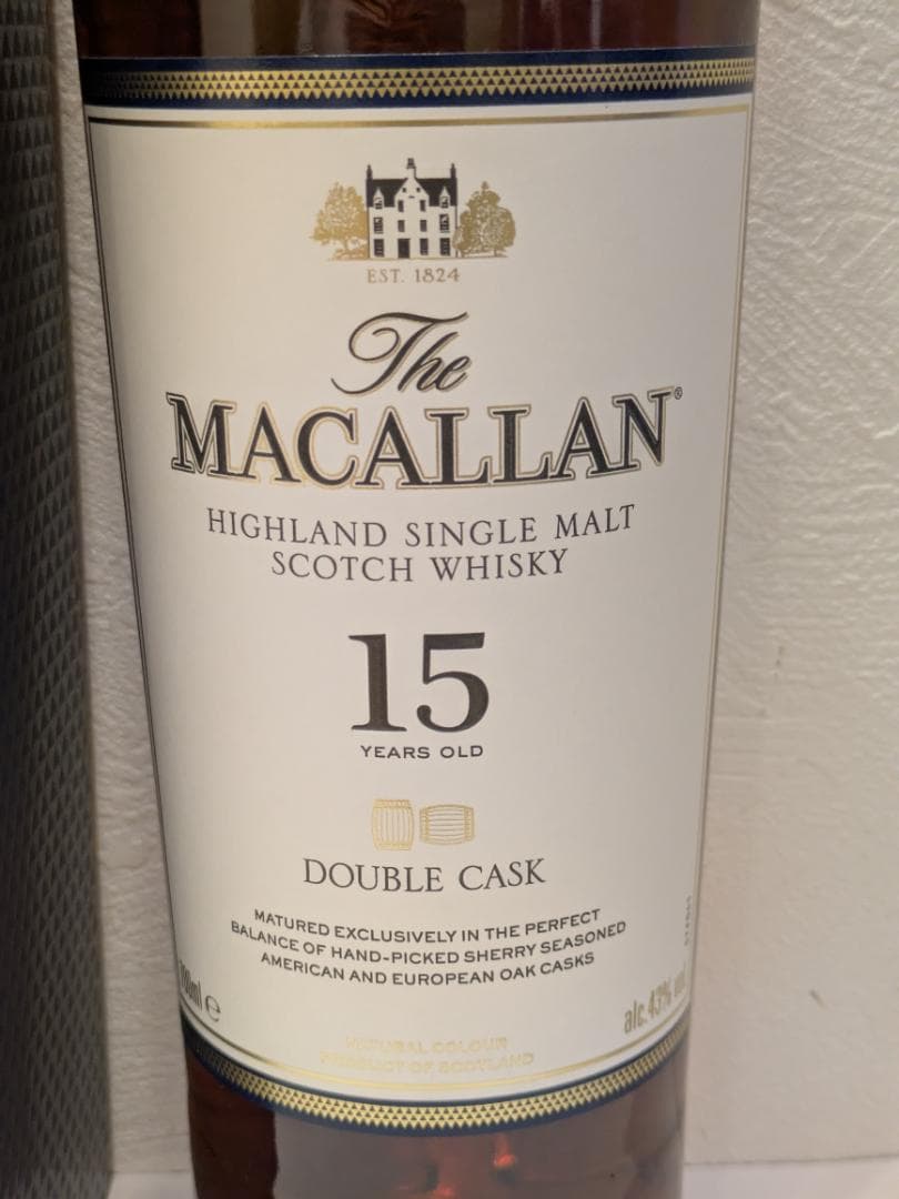 【神奈川県限定発送】スコッチ MACALLAN ダブルカスク 15年 未開栓