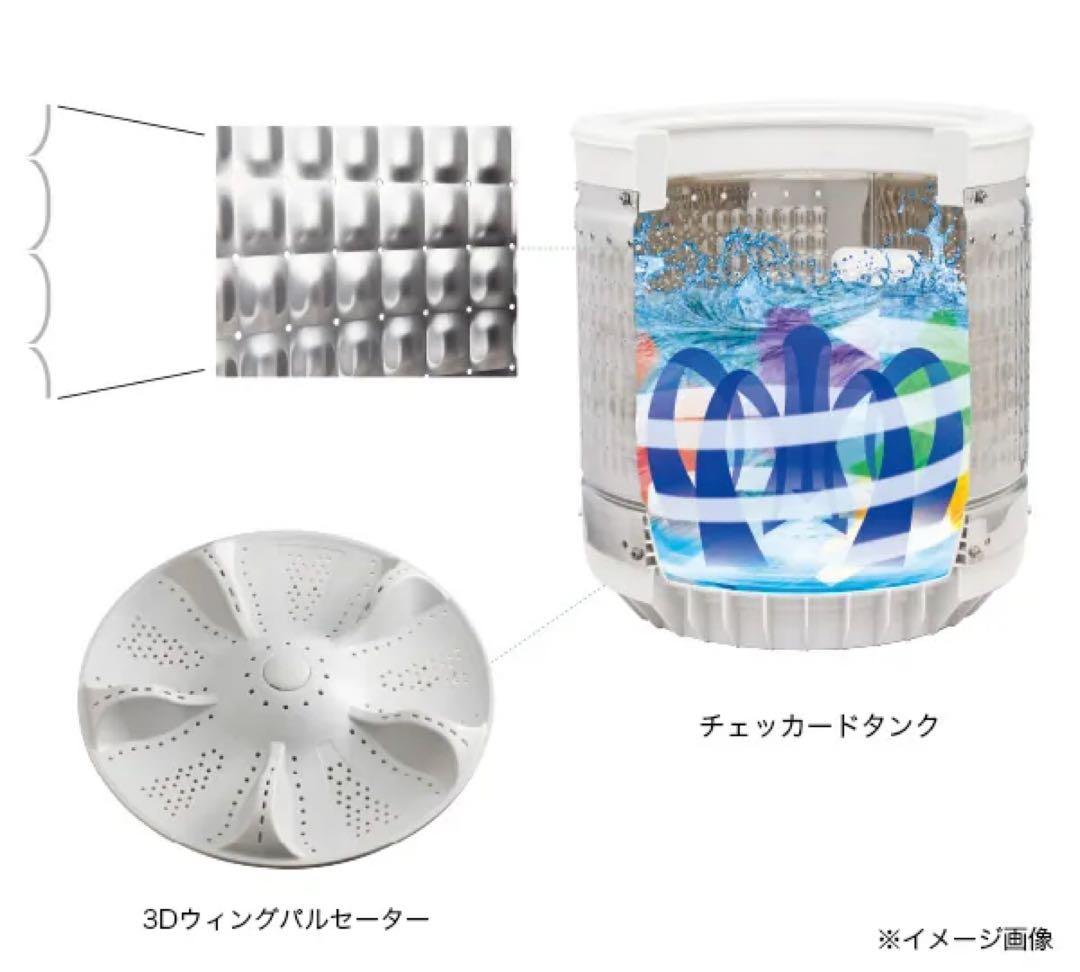 美品✨ハイアール ホワイト 洗濯容量6kg全自動洗濯機 2024年製