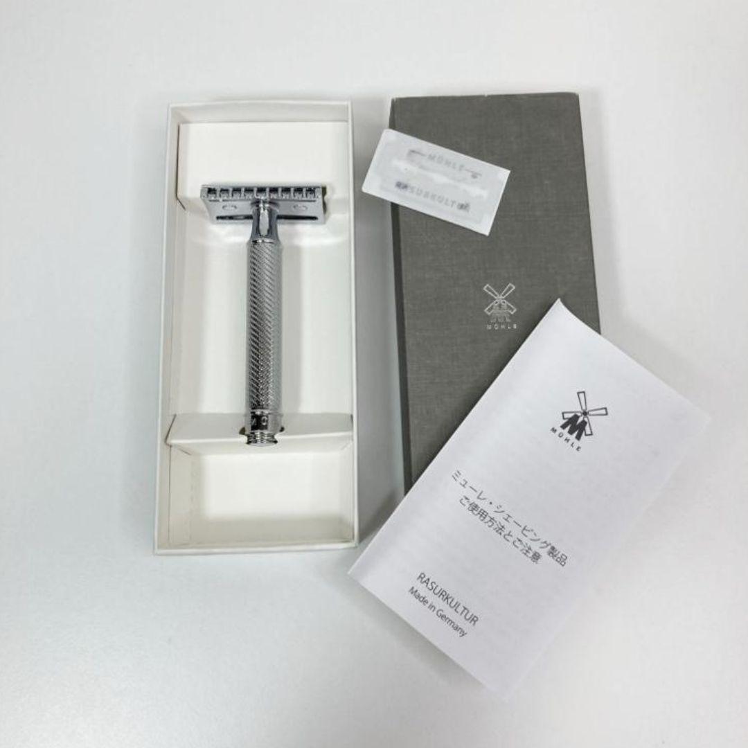 未使用★MUHLE クラシックレイザー オープンコム R41 新品替刃100枚付
