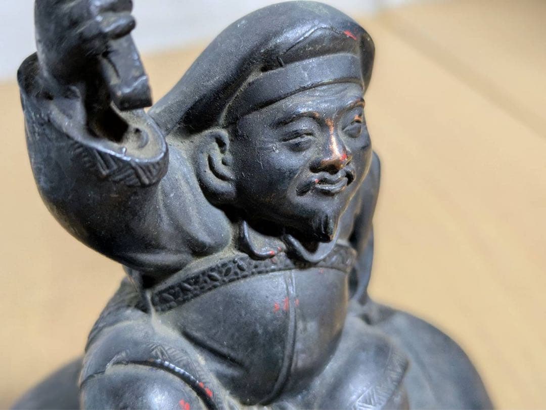 大黒　置物　貯金箱　金属工芸　約752g 骨董　時代物　銅製