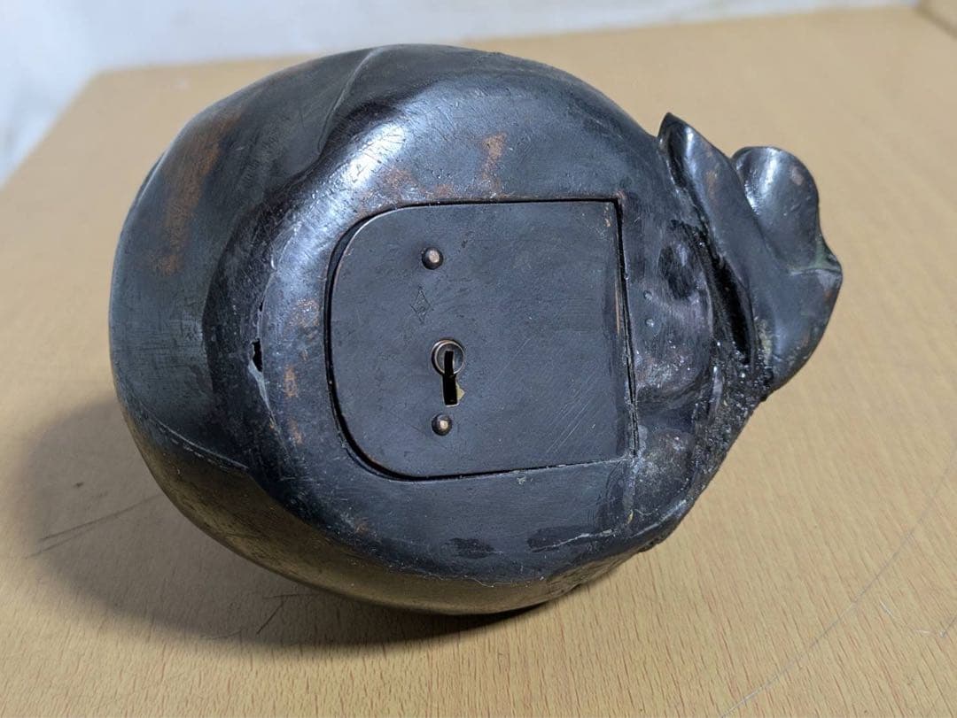 大黒　置物　貯金箱　金属工芸　約752g 骨董　時代物　銅製