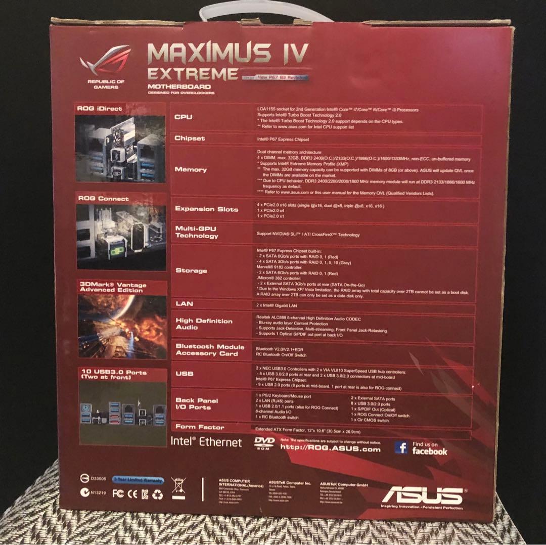 ASUS MAXIMUS IV EXTREME マザーボード