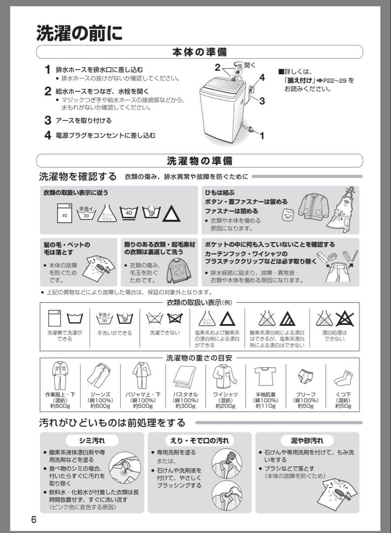 2024年製✨送料込み‼️AQUA 洗濯機 6.0kg ホワイト AQW-S6P