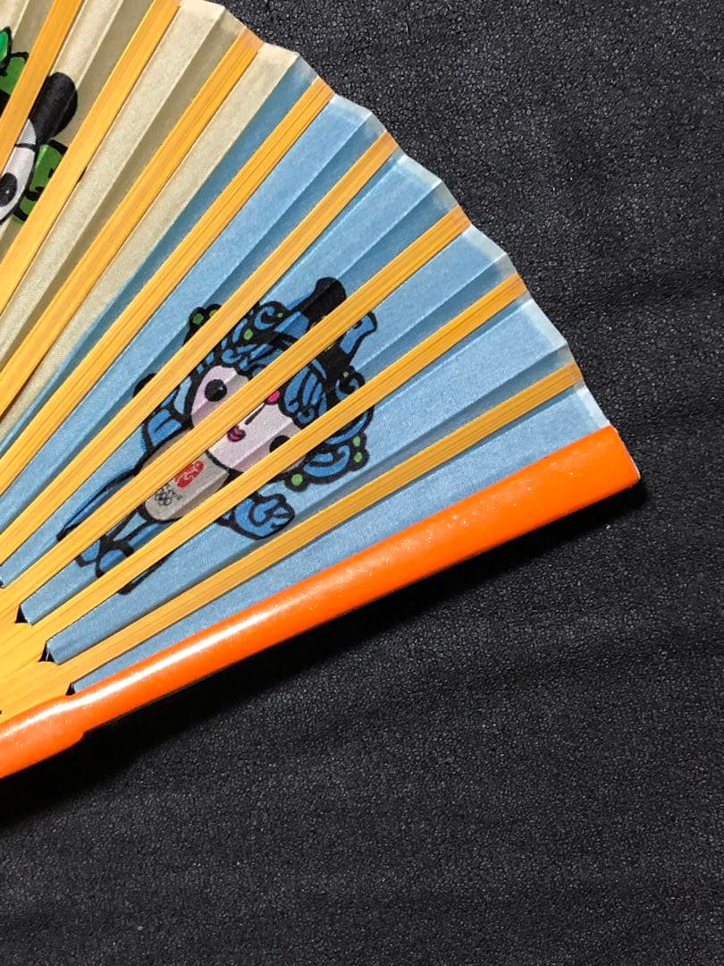 扇子　21cm Beijing Olympics 2008 SILK FAN