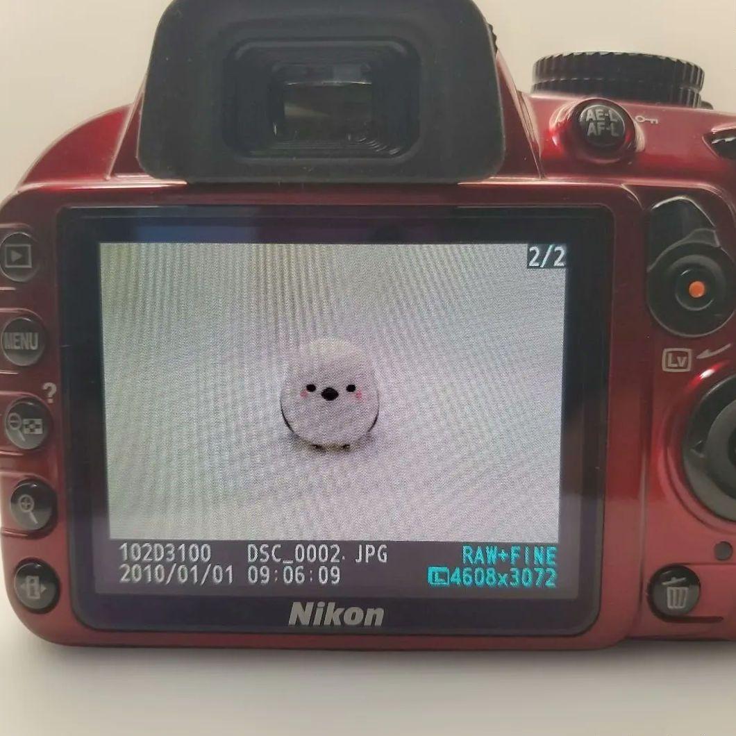 Nikon D3100 デジタルカメラ (RED)