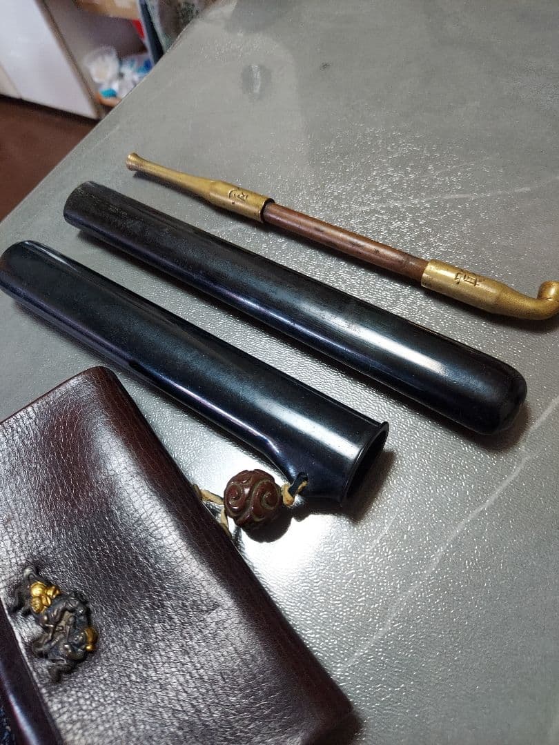 湮管 煙草入れ　キセルセット