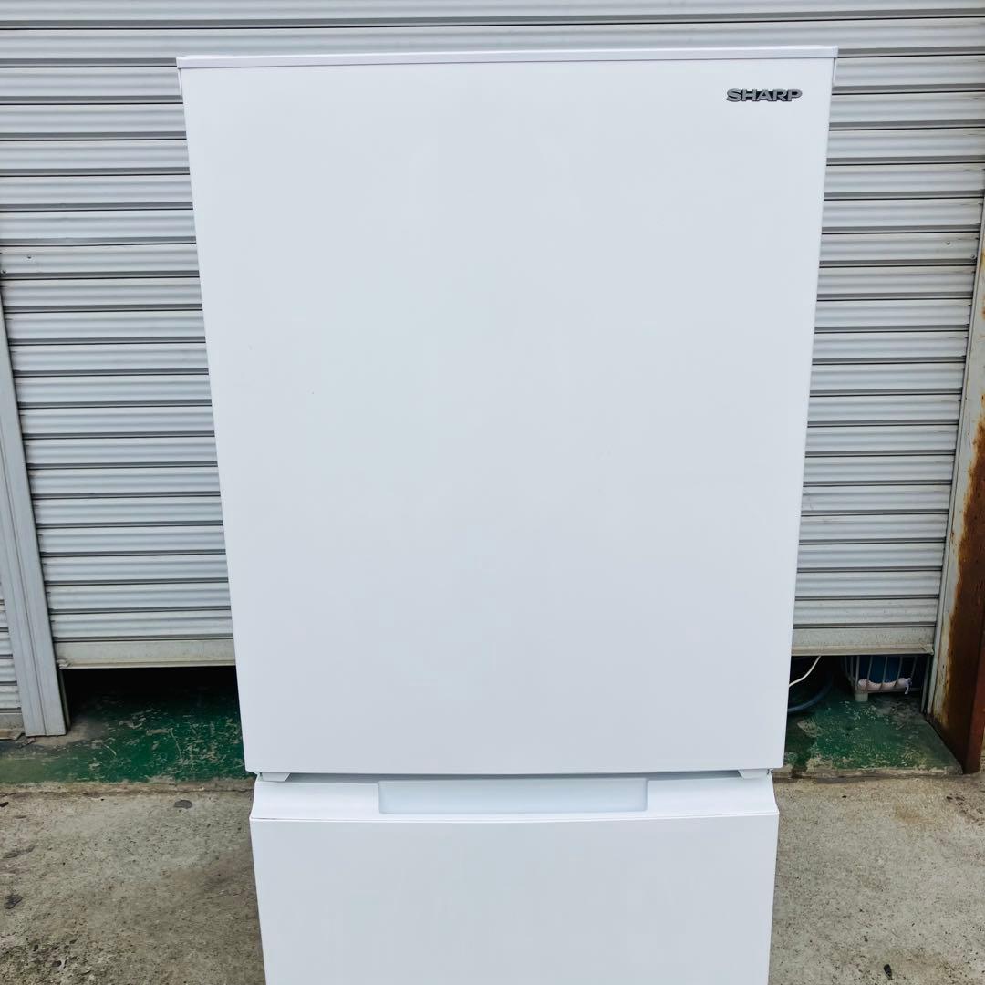 2h28. SHARP 152L 冷蔵庫 SJ-D15HJ-W 2022年製
