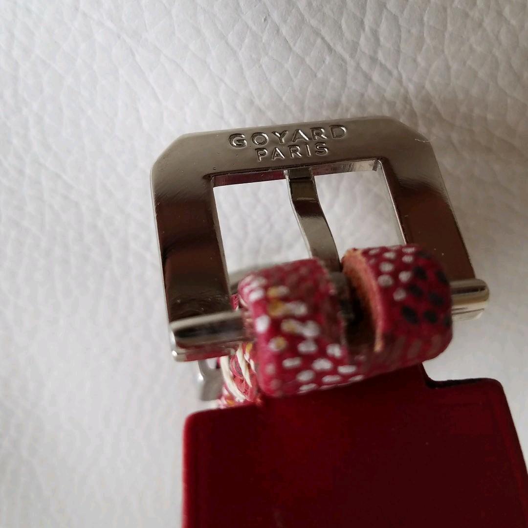 GOYARD ゴヤール 首輪 リード ペット レッド 赤