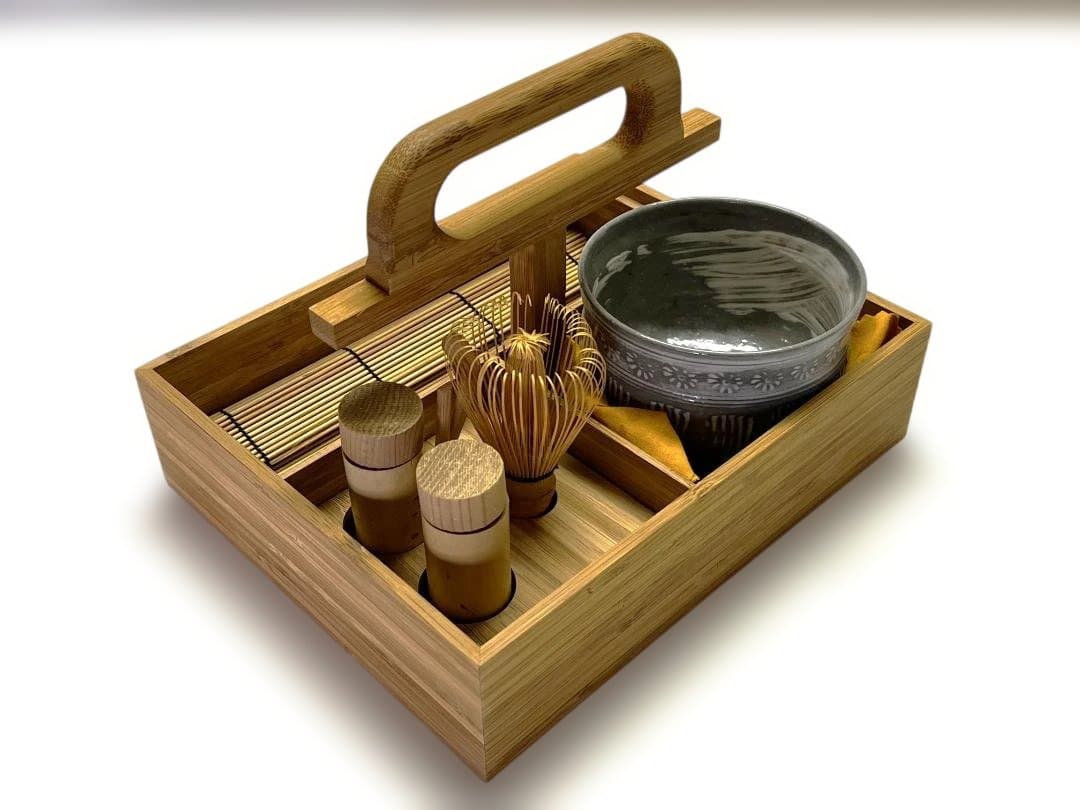 茶道具　茶箱　竹製