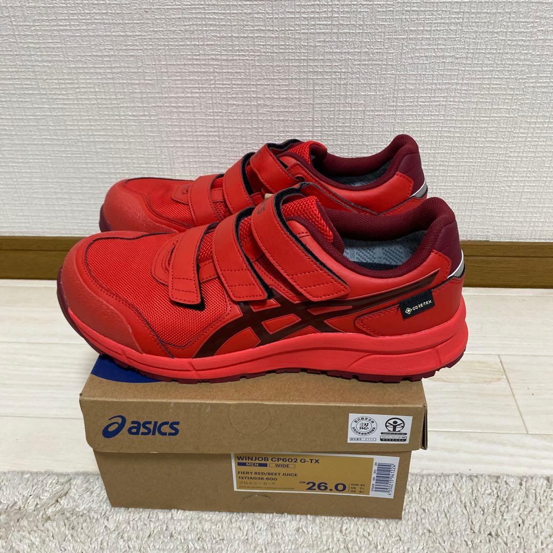ASICS WINJON CP002 G-TX 26.0cm レッド