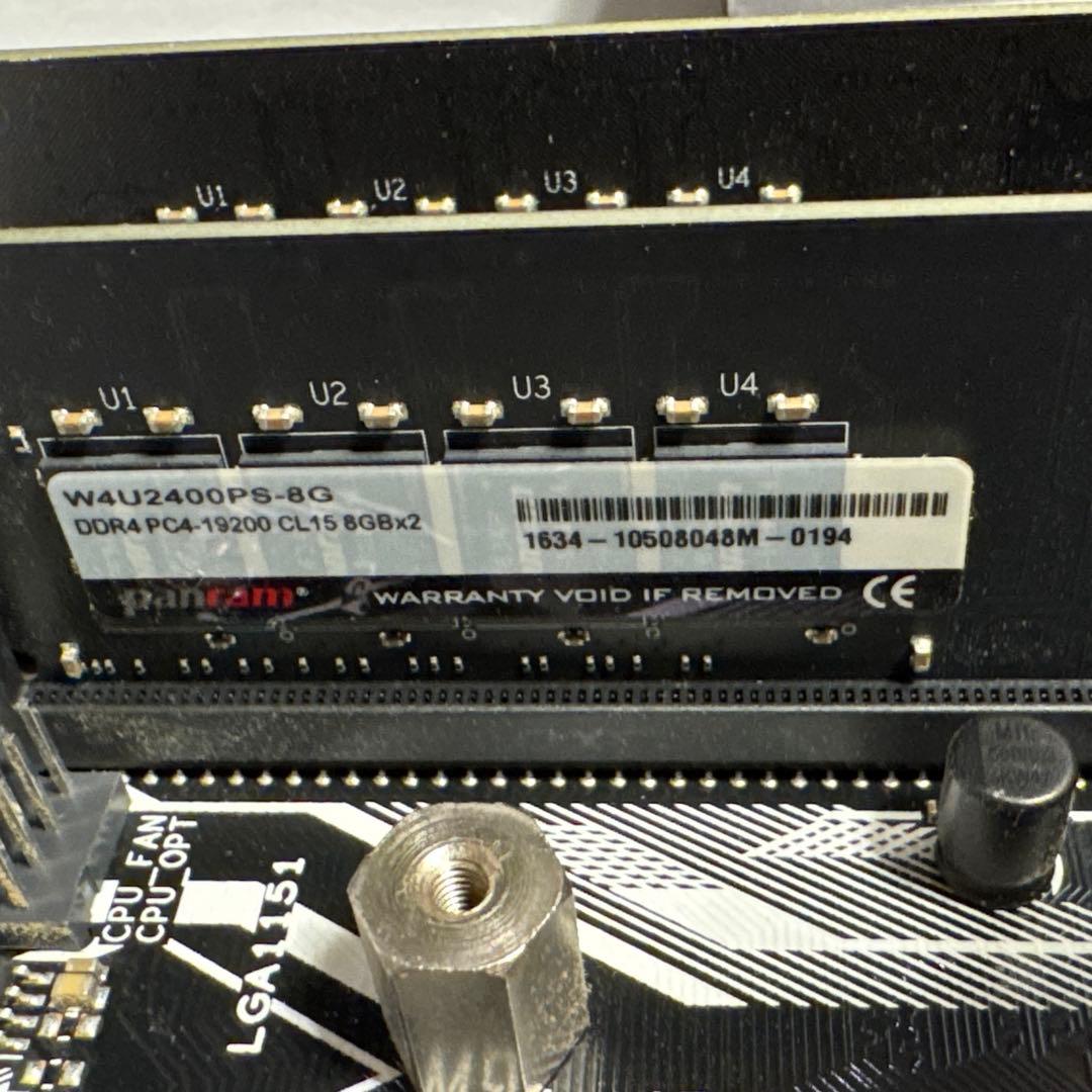 マザーボード i7-7700K + ASUS Prime Z270-A + DDR4 16GB