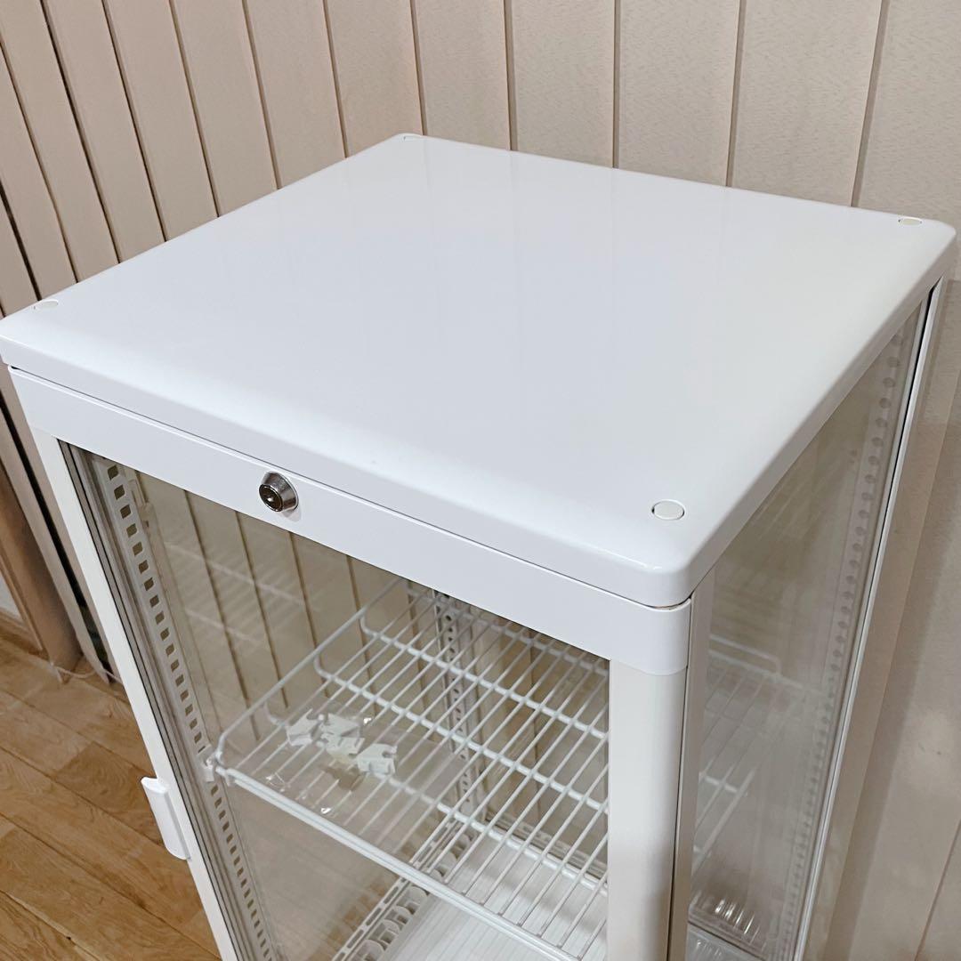 レマコム 4面ガラス 冷蔵ショーケース 105L R4G-105SLW LED