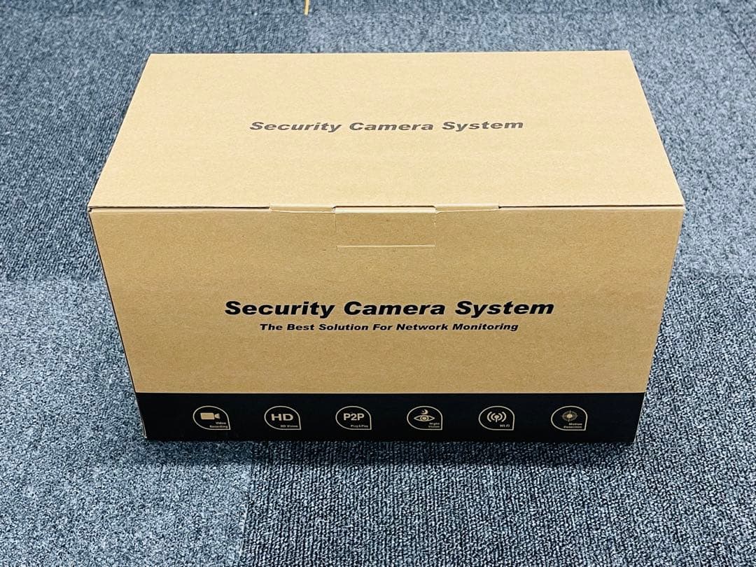 ワイヤレス防犯カメラ6台セット 10.1インチLCDモニター暗視撮影