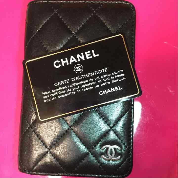 CHANELシャネルマトラッセ美品♡手帳アジェンダ 黒ココマークシリアルシール