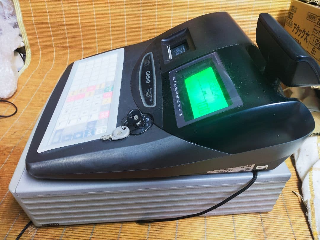 カシオレジスター　設定込み　TK-110中古　飲食仕様789006