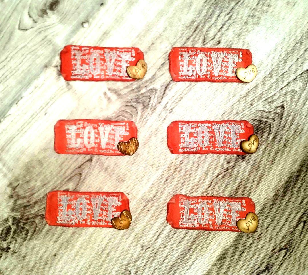 訳あり　バレンタインデー　ＶＤ♥CHOCO　オリジナル革タグ6枚セット