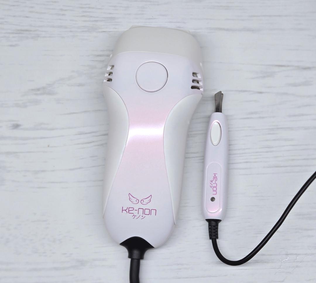 【使用僅少/付属品全付】脱毛器 ケノン 7.1 眉毛脱毛器付 パールホワイト
