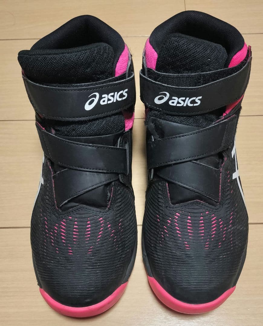 ASICS アシックス　ハイカット安全靴 ブラック/ピンク　27cm