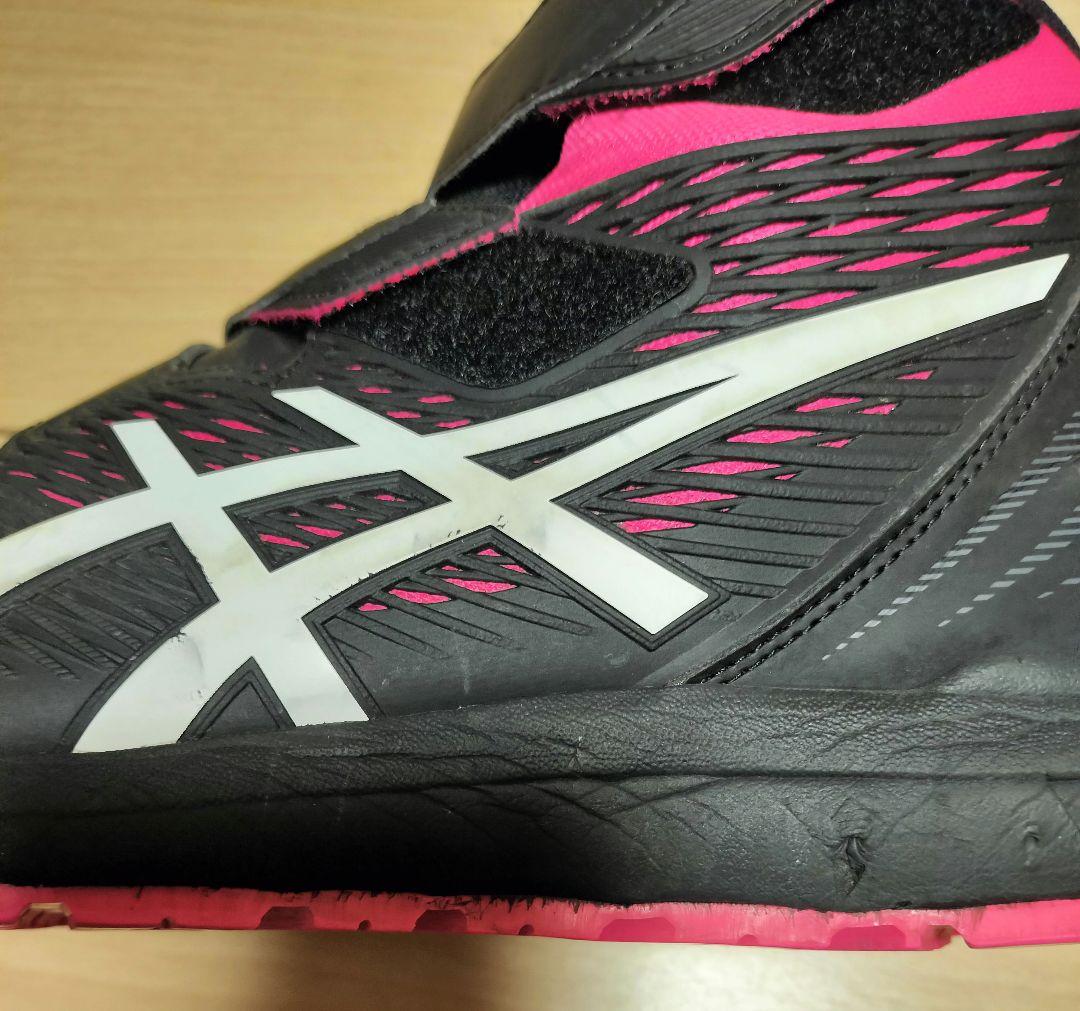 ASICS アシックス　ハイカット安全靴 ブラック/ピンク　27cm