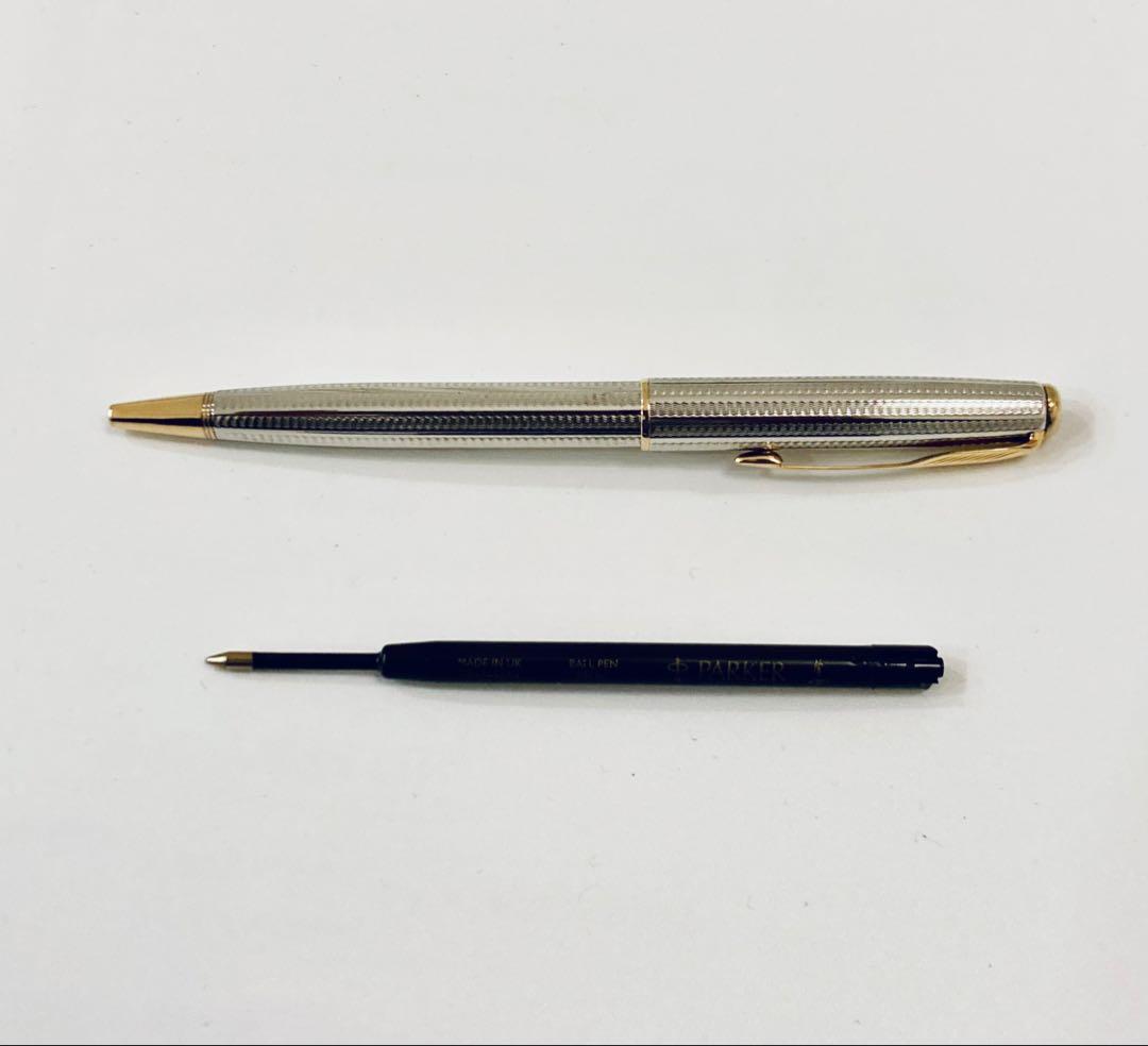 定価15,000円◆パーカー高級ボールペン ソネット銀張 PARKERフランス製