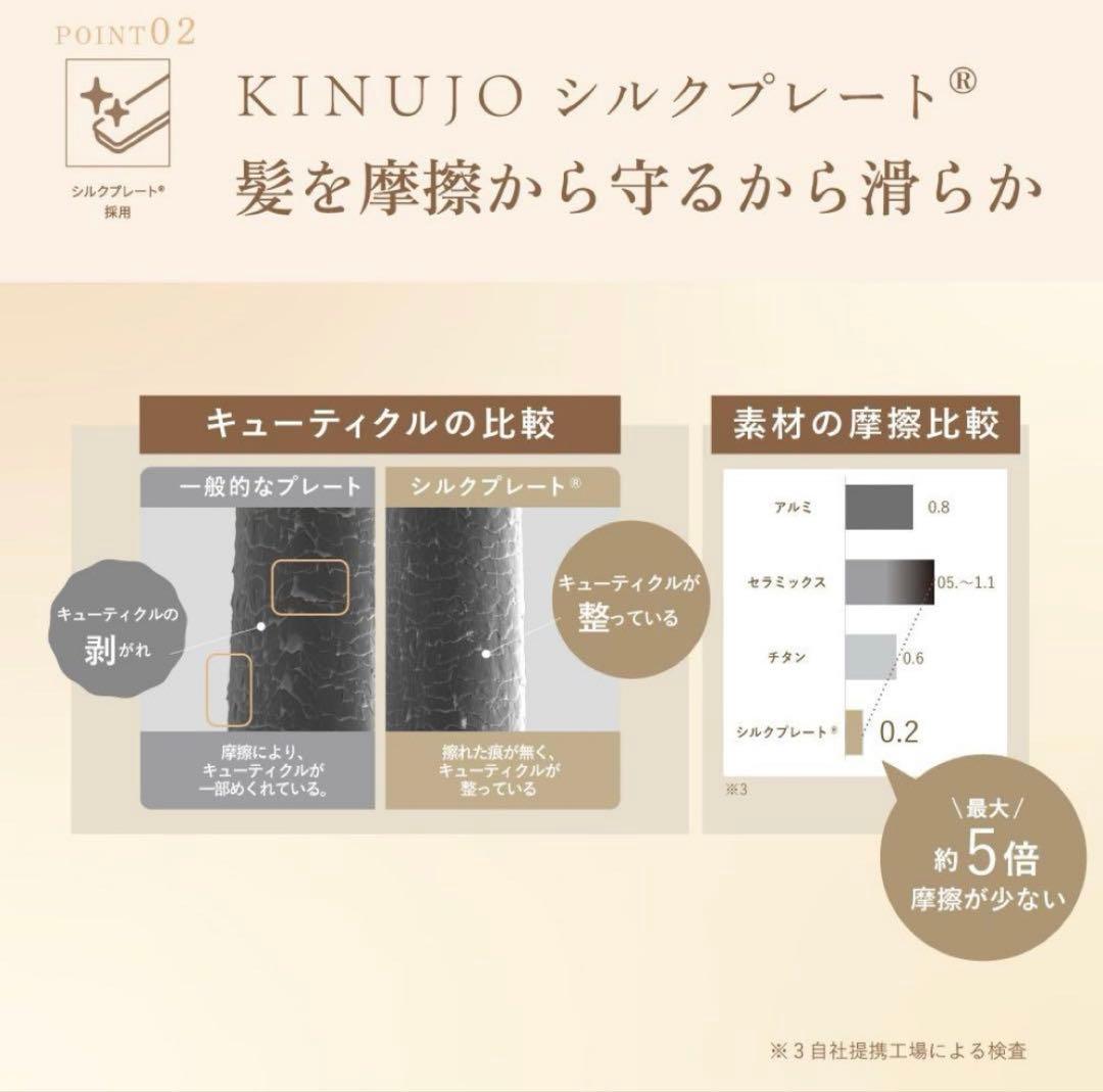 新品　キヌージョ ワールドワイドモデル 《海外兼用ストレートアイロン》