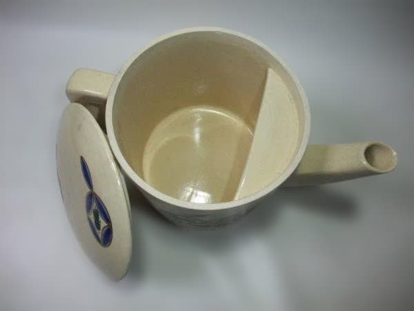 古い 九谷 水差 水注 「玉竜造」茶道具 共箱
