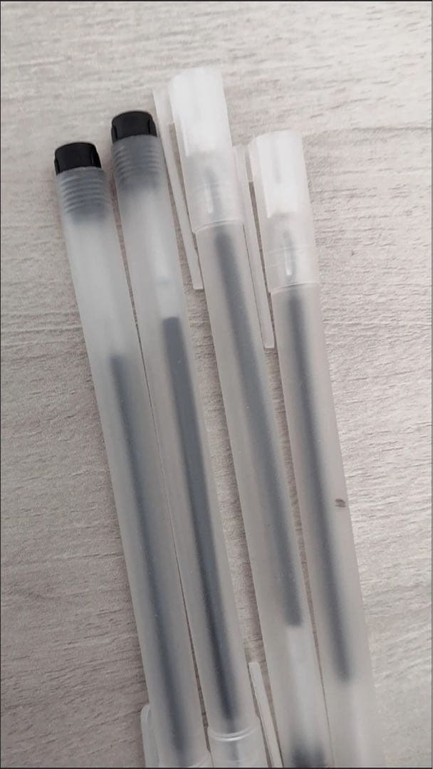 透明ボールペン 4本セット