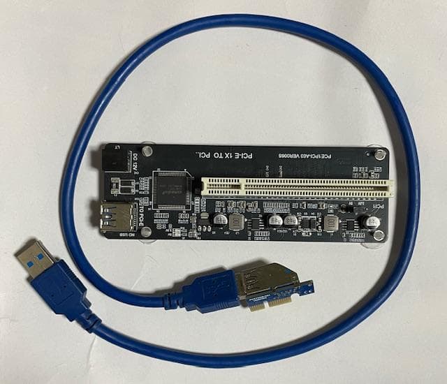 アースソフト PT2 PCIE PCI変換アダプタ付き