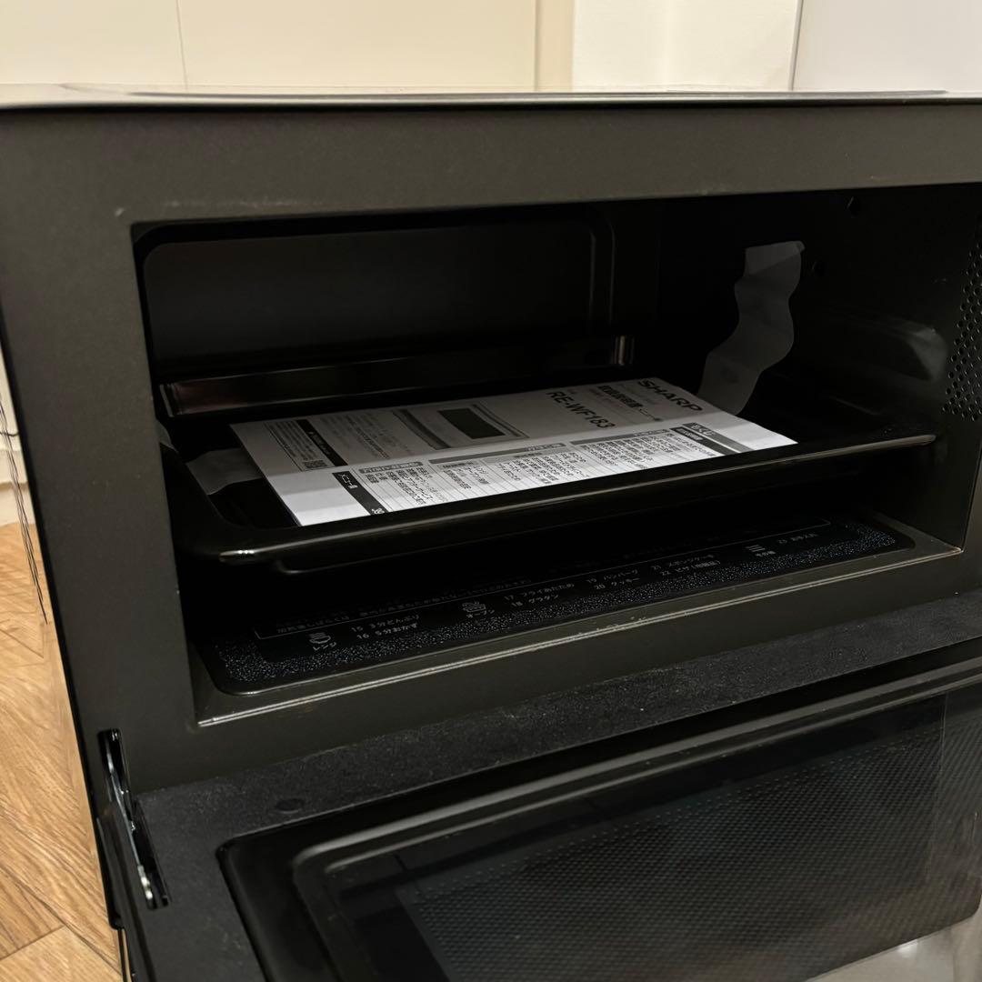 【※ジャンク品 】 SHARP オーブンレンジ RE-WF183 ブラック