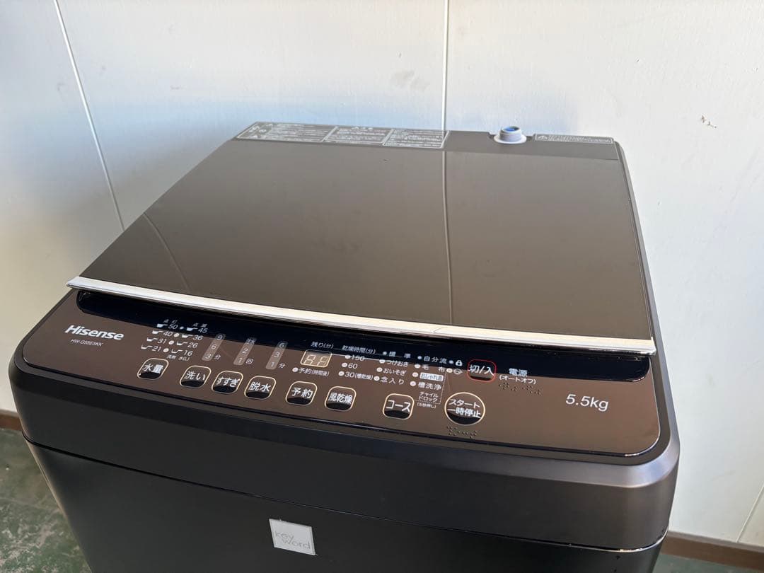 Hisense/縦型洗濯機/HW-G55E5KK/5.5kg/美品