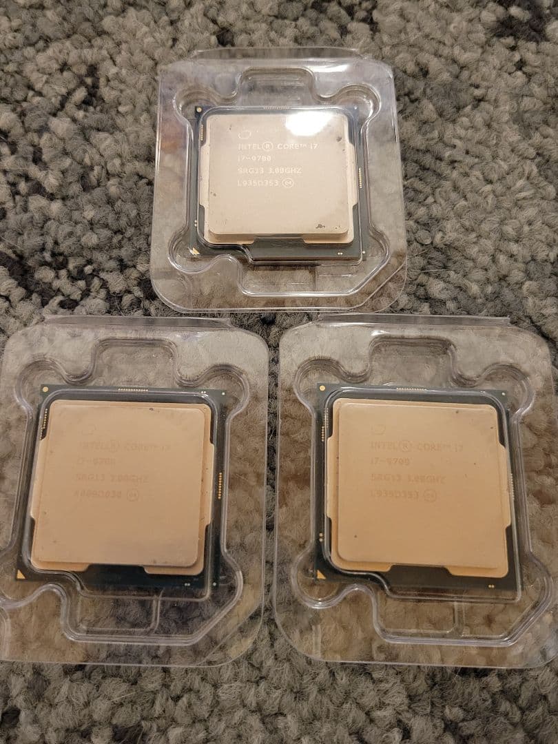 Intel Core i7-9700 3個セット 動作品