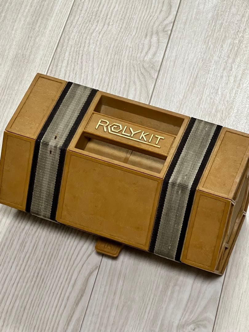 ゴールドプラスチックストレージボックス vintage .