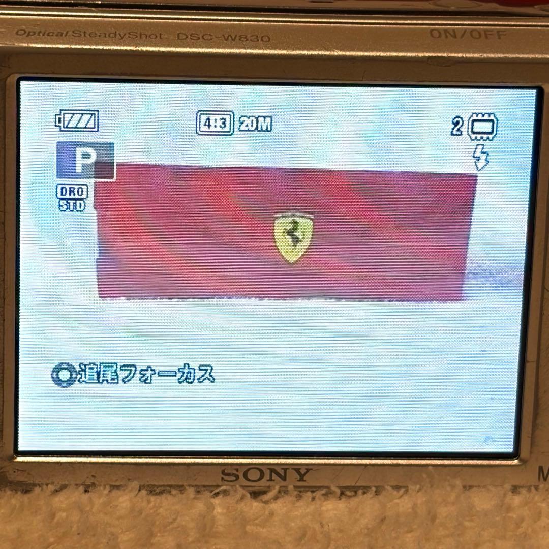 【動作確認済】SONY Cybershot DSC-W830 シルバー コンデジ