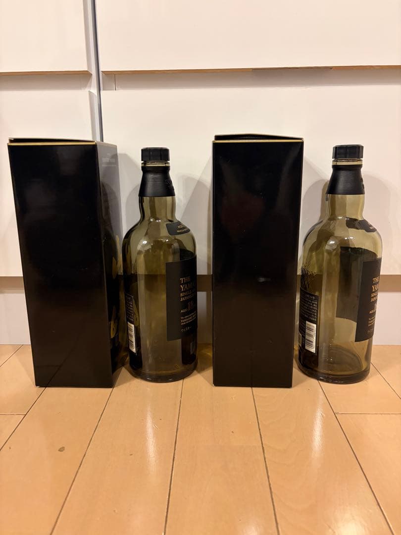 【値下げしました！】山崎 18年 ウイスキー 2本セット　空き瓶　箱付き