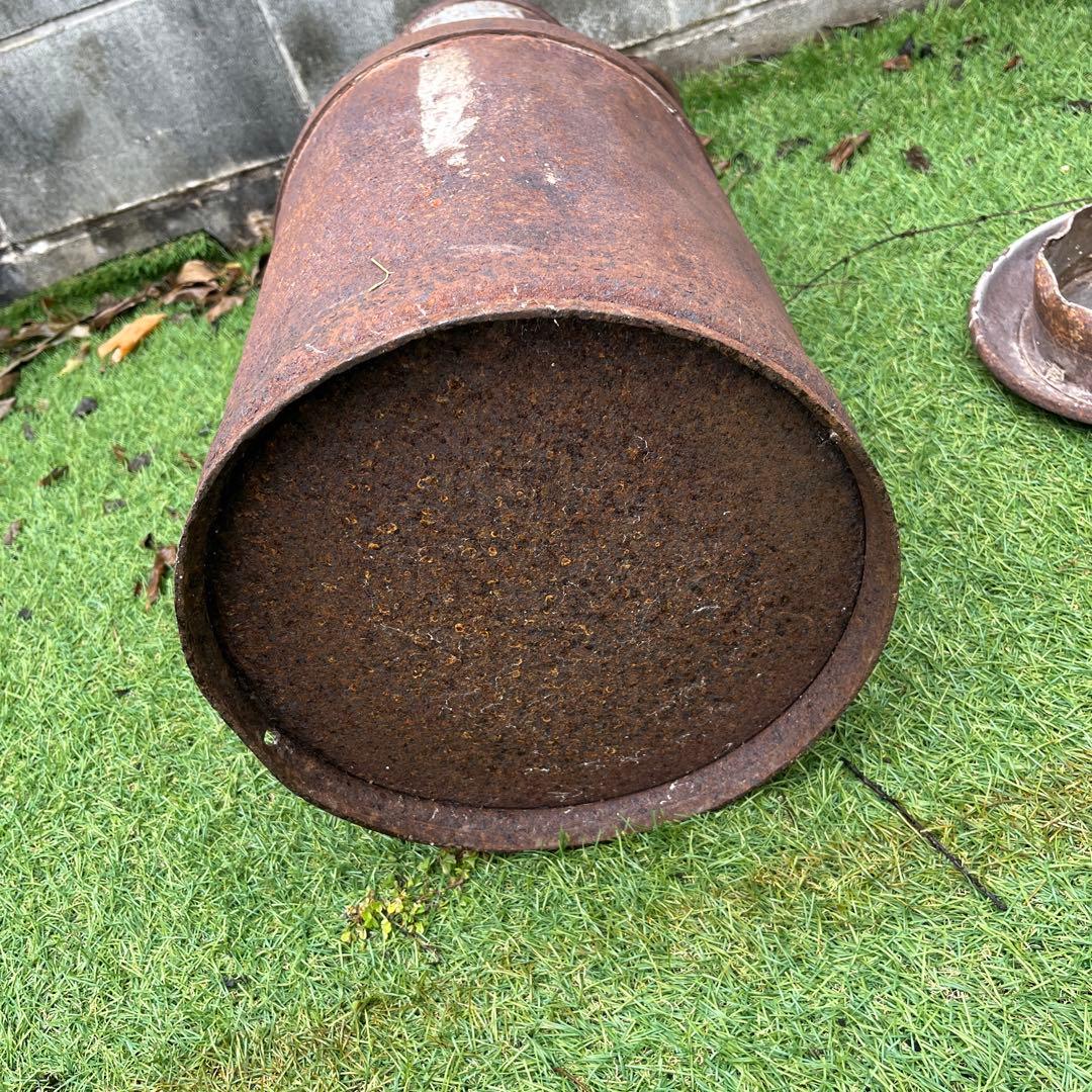 アンティークミルク缶 蓋付き
