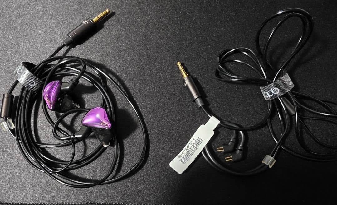 【限定カラー】qdc SUPERIOR Rondo Purple（Wケーブル付）