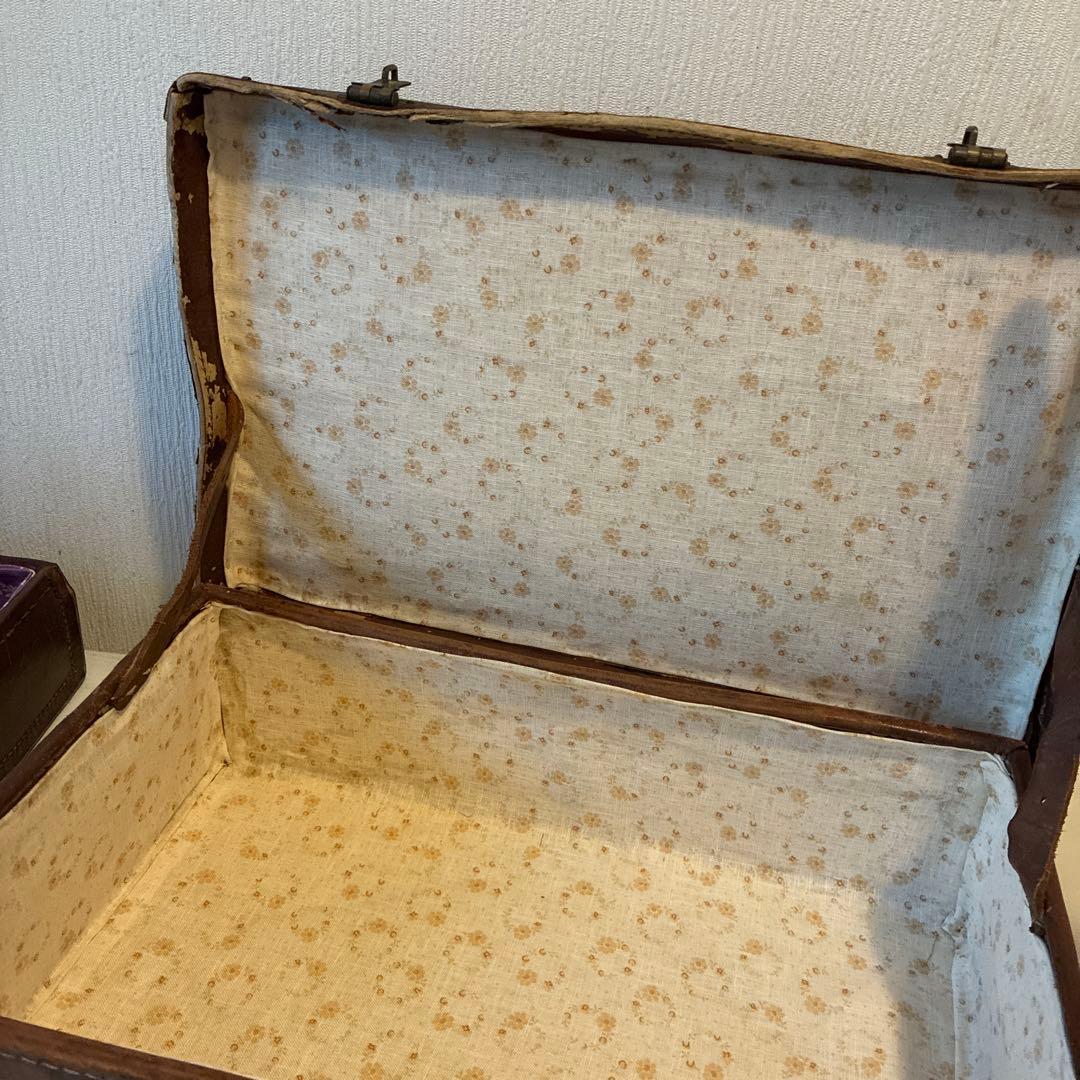ヴィンテージ 革トランク2個セット